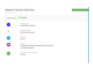 CSC Wallet Grameen E-Store Rs 200 Chargeback Recovery